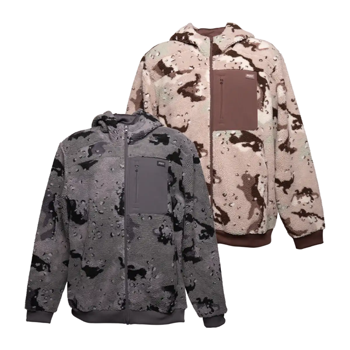Gothic Serpent Zip Up Sherpa Jacket