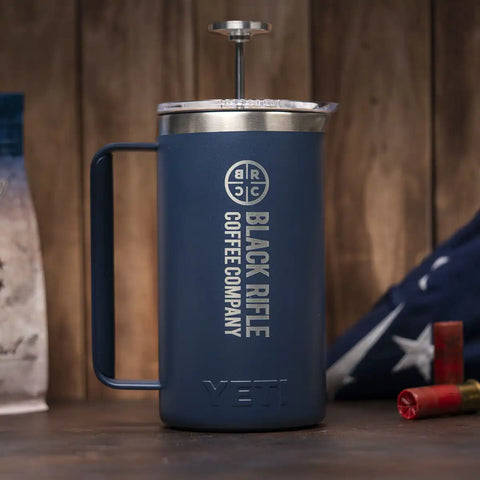 BRCC x YETI Company Logo French Press
