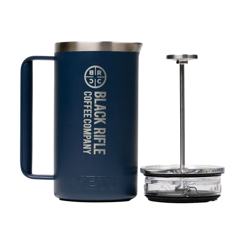 BRCC x YETI Company Logo French Press