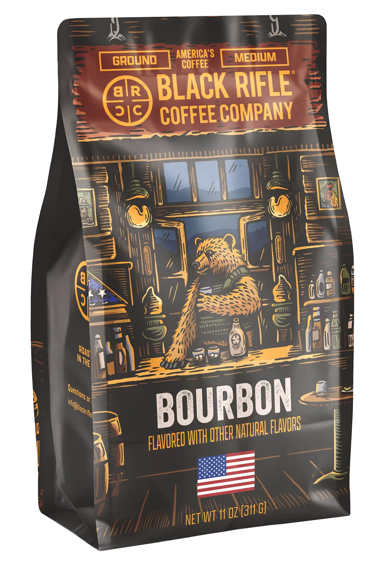 Bourbon Coffee, Ground, 11oz